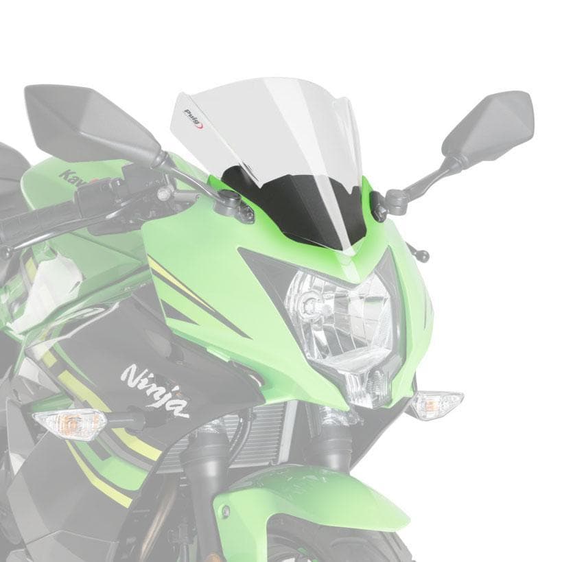 Puig Racing Screen | Light Smoke | Kawasaki Ninja 125 2019>Current -  Shop name
