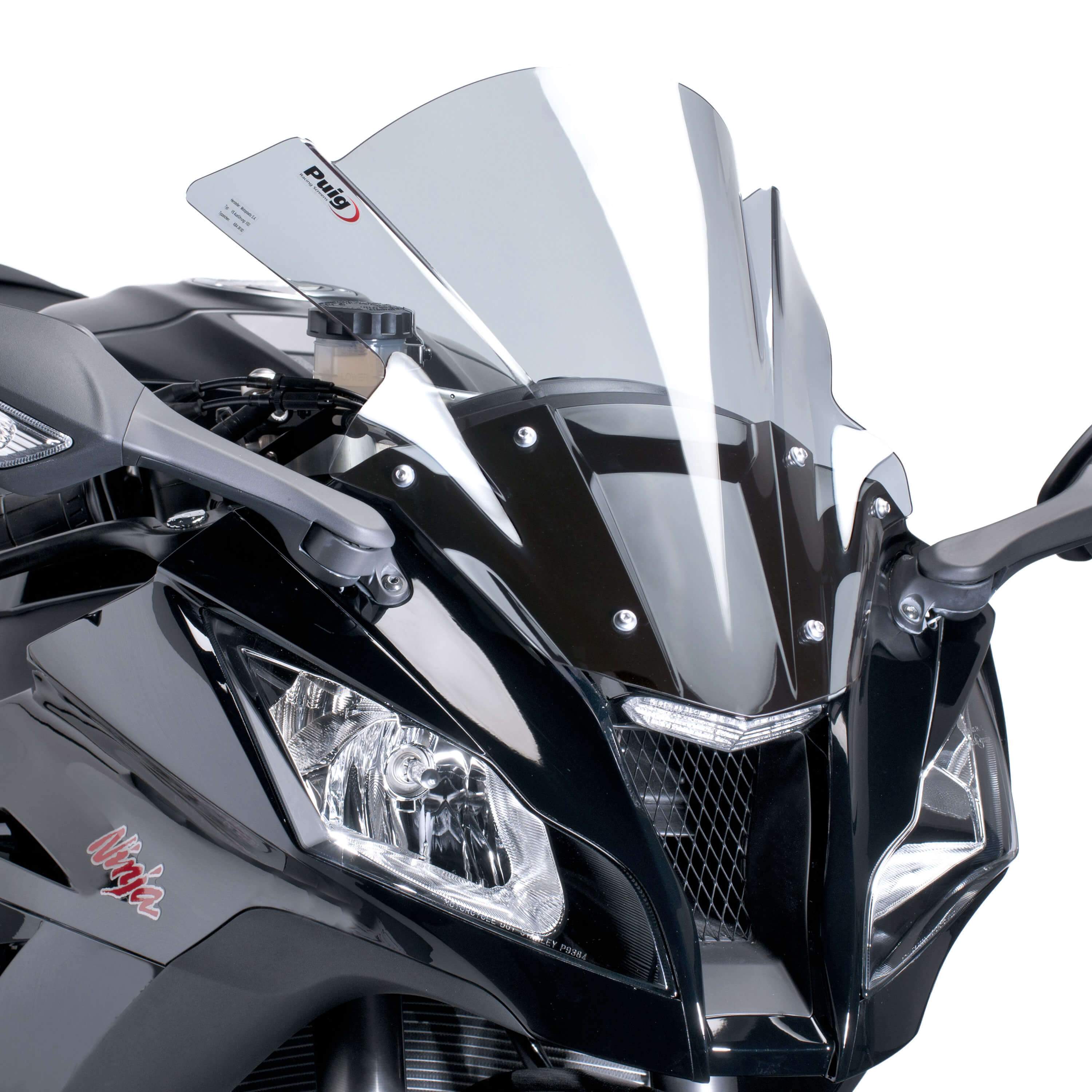 Puig Racing Screen | Light Smoke | Kawasaki ZX10-R 2011>2015-Screens-Pyramid Motorcycle Accessories