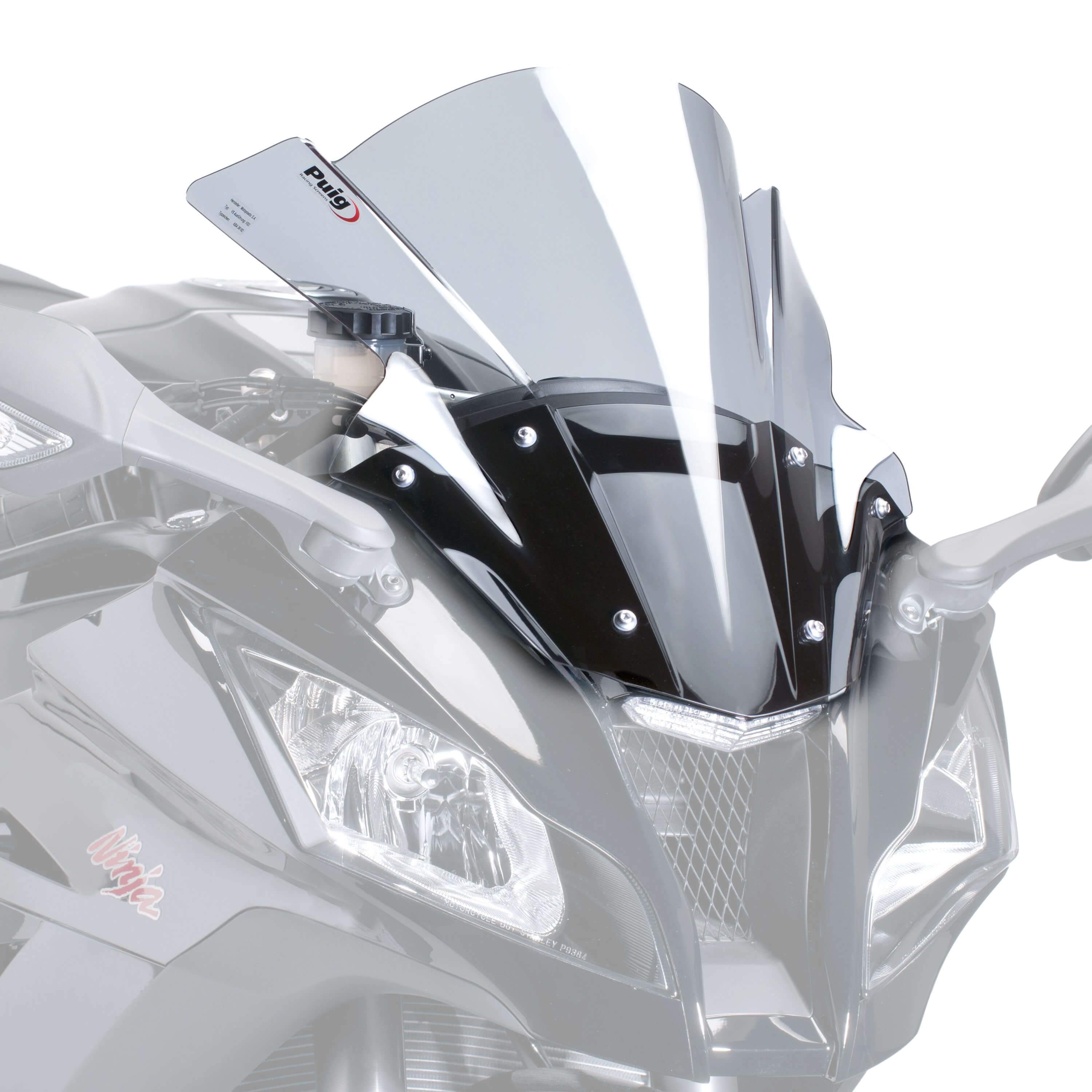 Puig Racing Screen | Light Smoke | Kawasaki ZX10-R 2011>2015-Screens-Pyramid Motorcycle Accessories