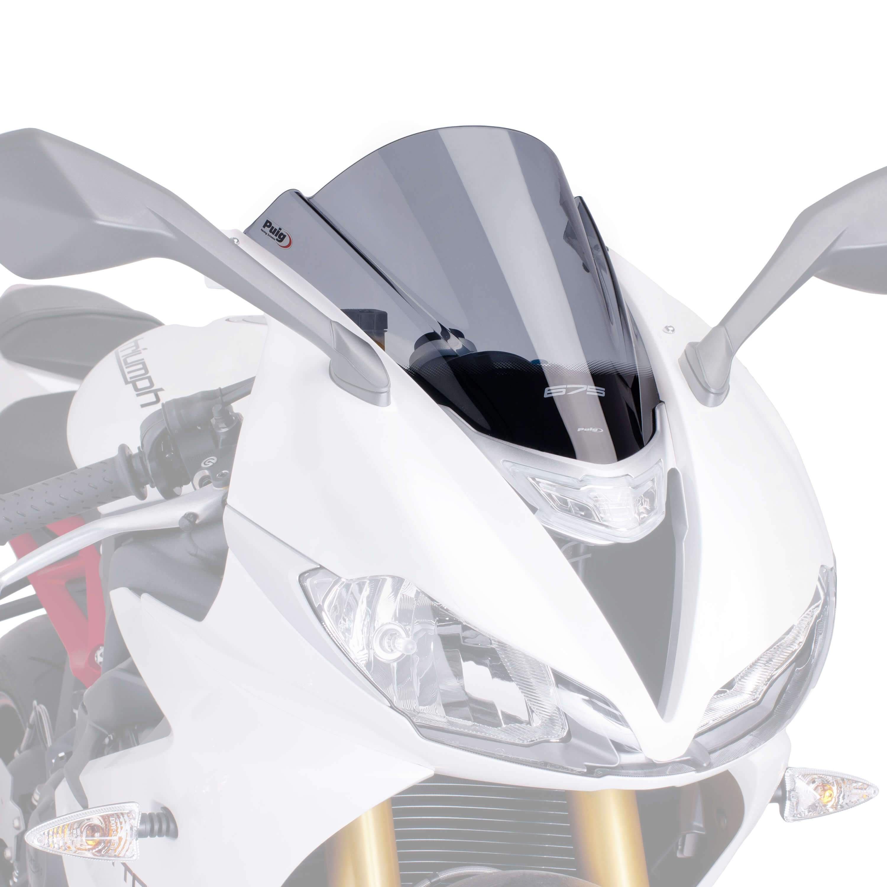 Puig Racing Screen | Light Smoke | Triumph Daytona 675 2013>2016 -  Shop name