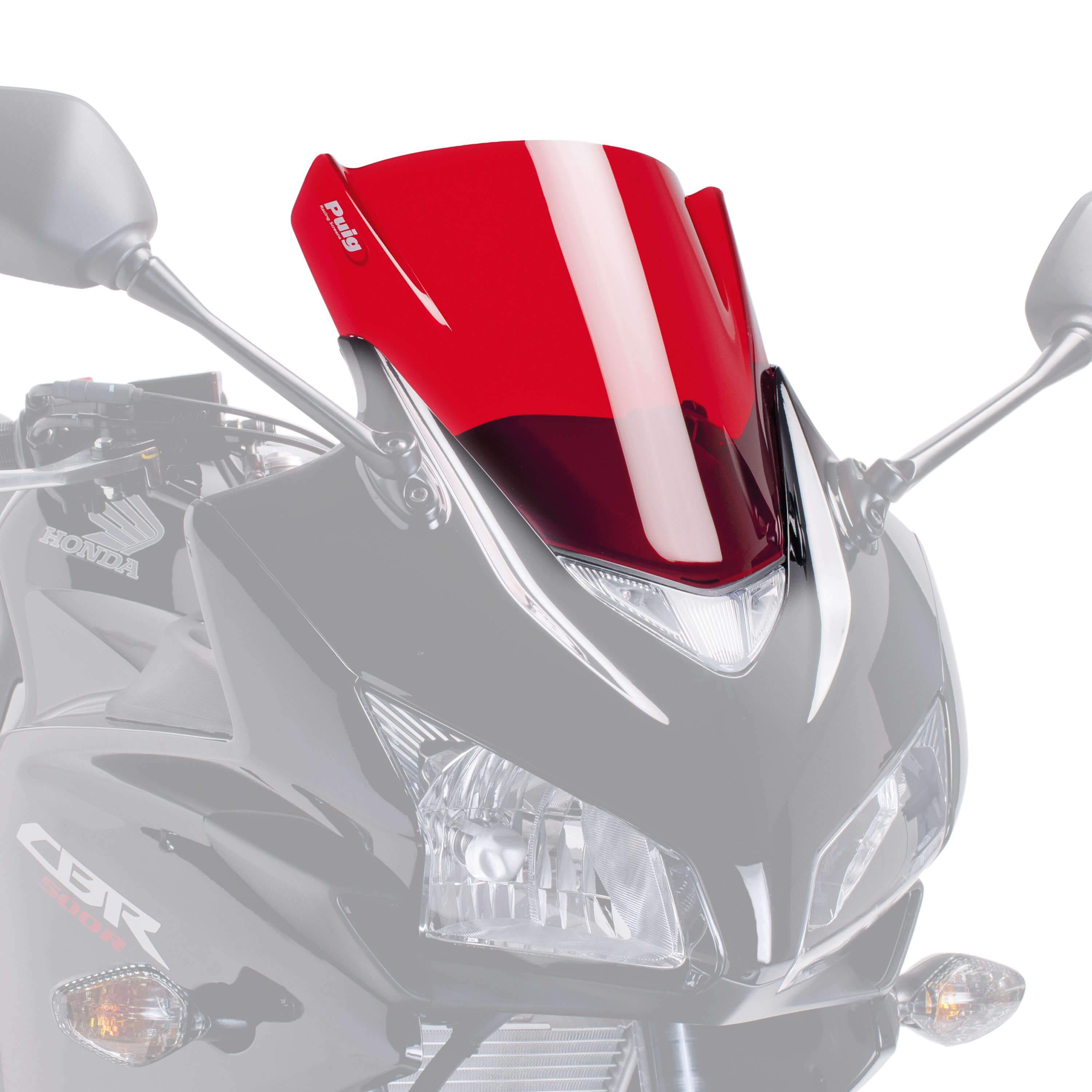 Puig Racing Screen | Red | Honda CBR 500 R 2013>2015 -  Shop name