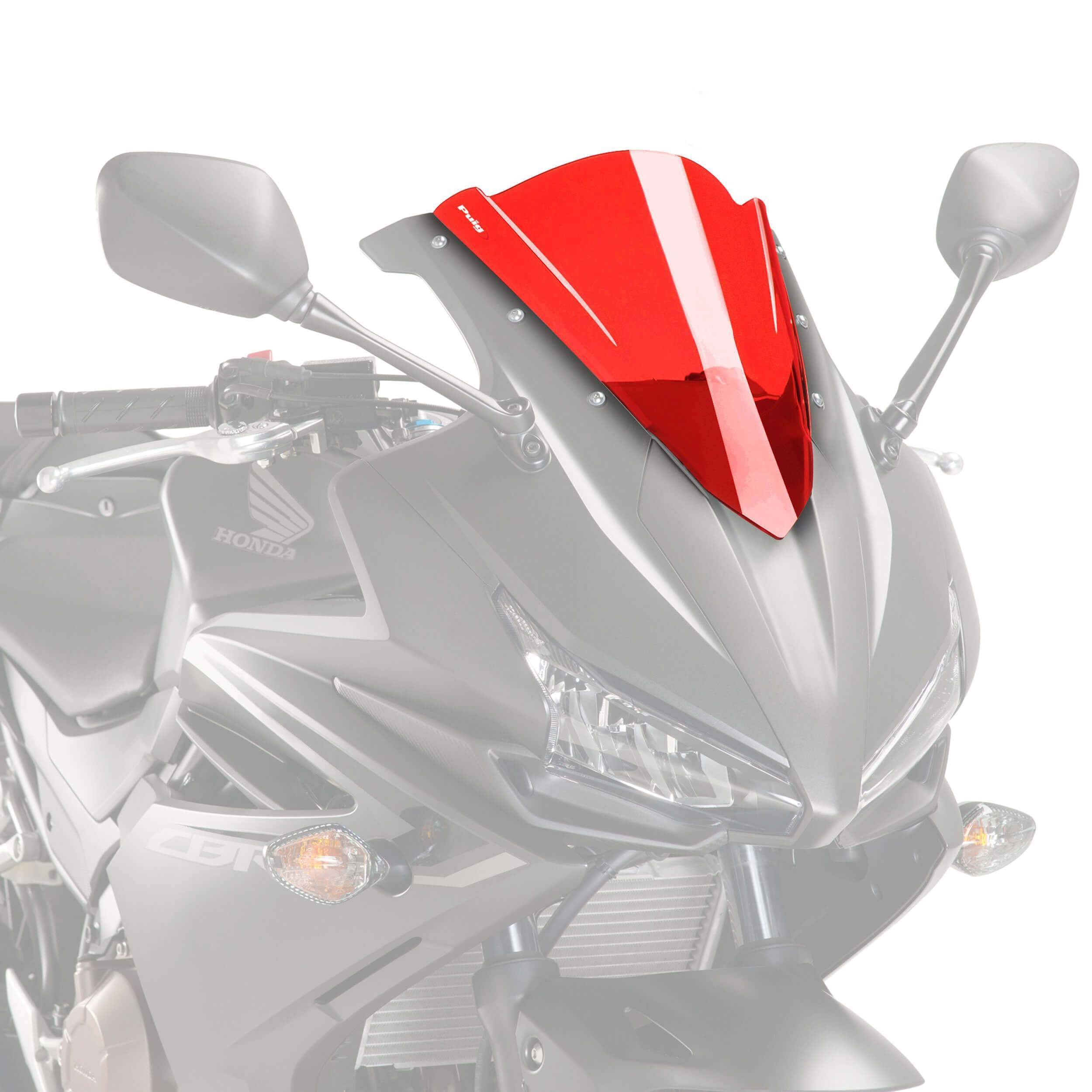 Puig Racing Screen | Red | Honda CBR 500 R 2016>2018 -  Shop name