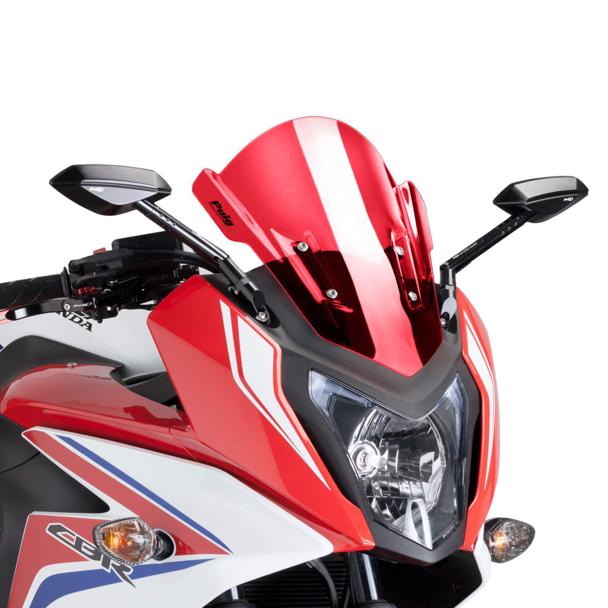 Puig Racing Screen | Red | Honda CBR 650 F 2014>Current -  Shop name