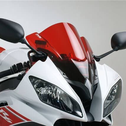 Puig Racing Screen | Red | Yamaha YZF-R6 2008>2015-Screens-Pyramid Motorcycle Accessories