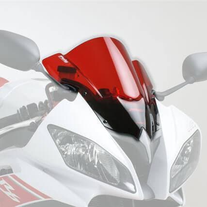 Puig Racing Screen | Red | Yamaha YZF-R6 2008>2015-Screens-Pyramid Motorcycle Accessories