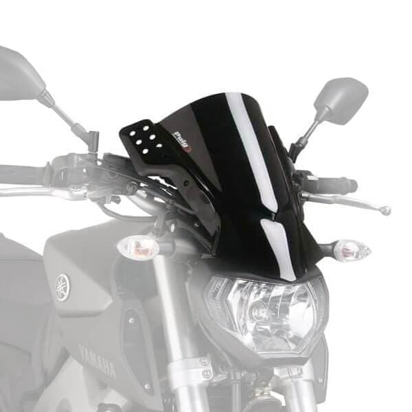 Puig Rafale Screen | Black (Opaque) | Yamaha MT-07 2014>2016 -  Shop name