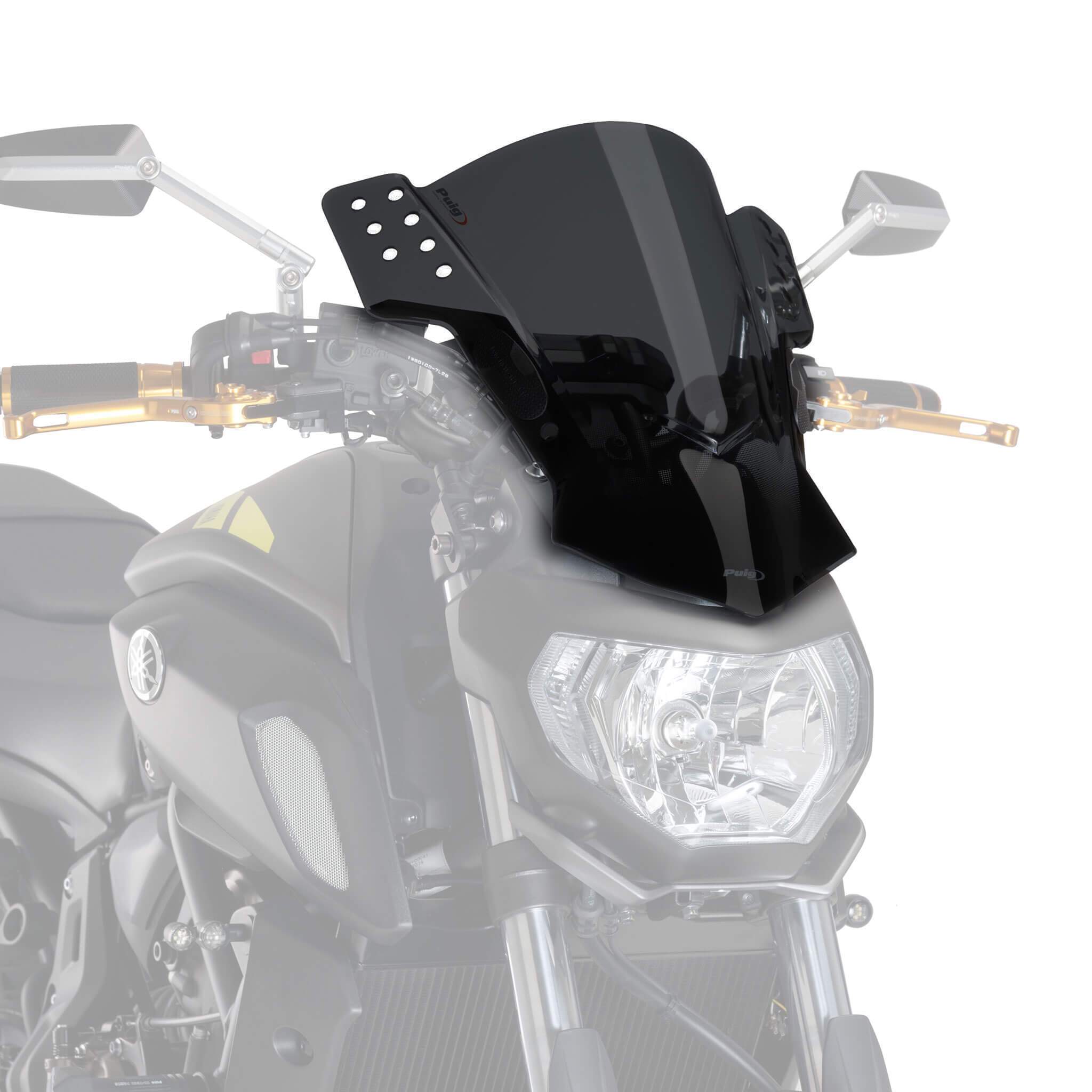 Puig Rafale Screen | Dark Smoke | Husqvarna Nuda 900/R 2012>2014-M5881F-Screens-Pyramid Motorcycle Accessories