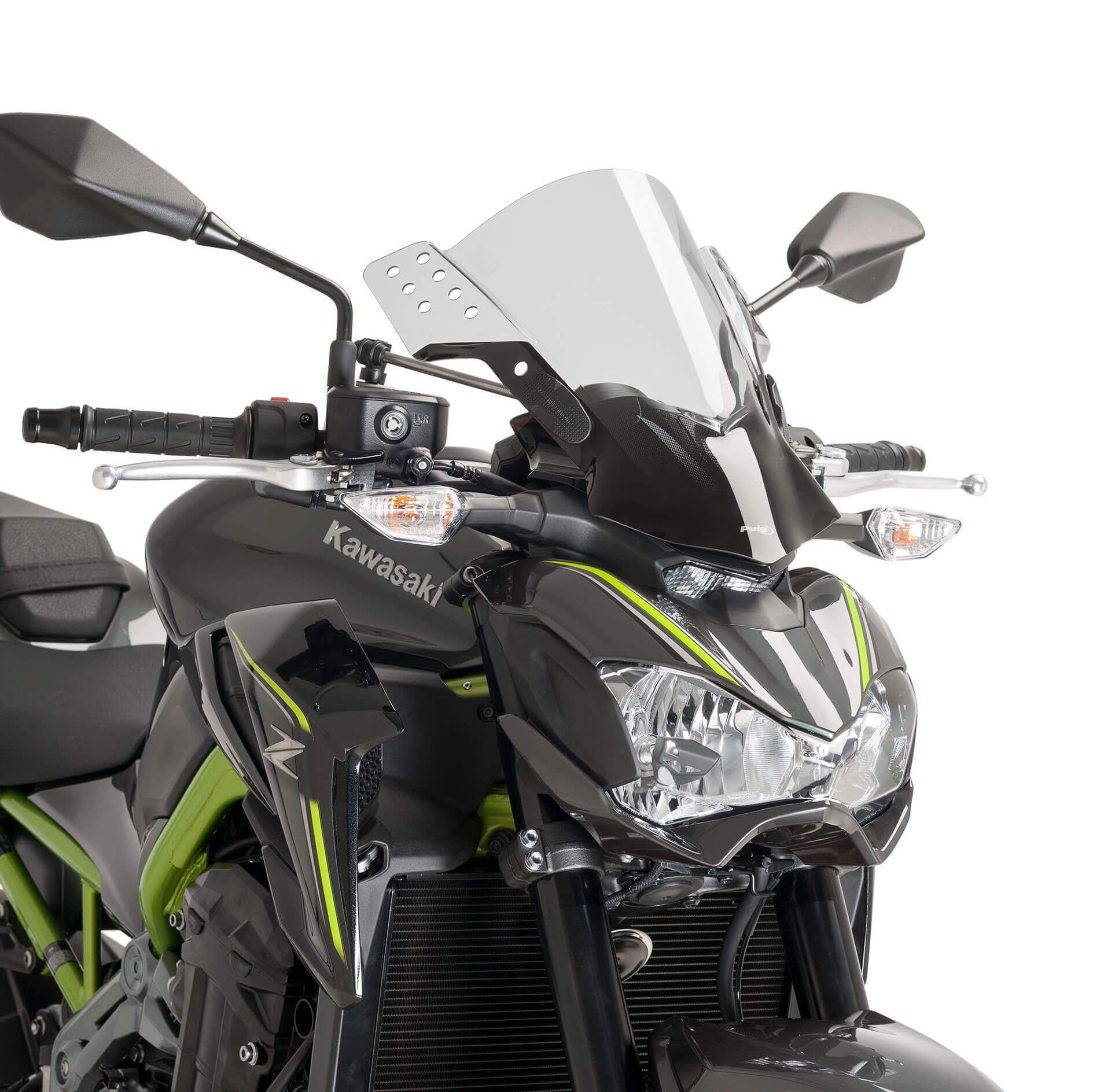 Puig Rafale Screen | Light Smoke | Kawasaki ER-6N 2012>2016-M6409H-Screens-Pyramid Motorcycle Accessories
