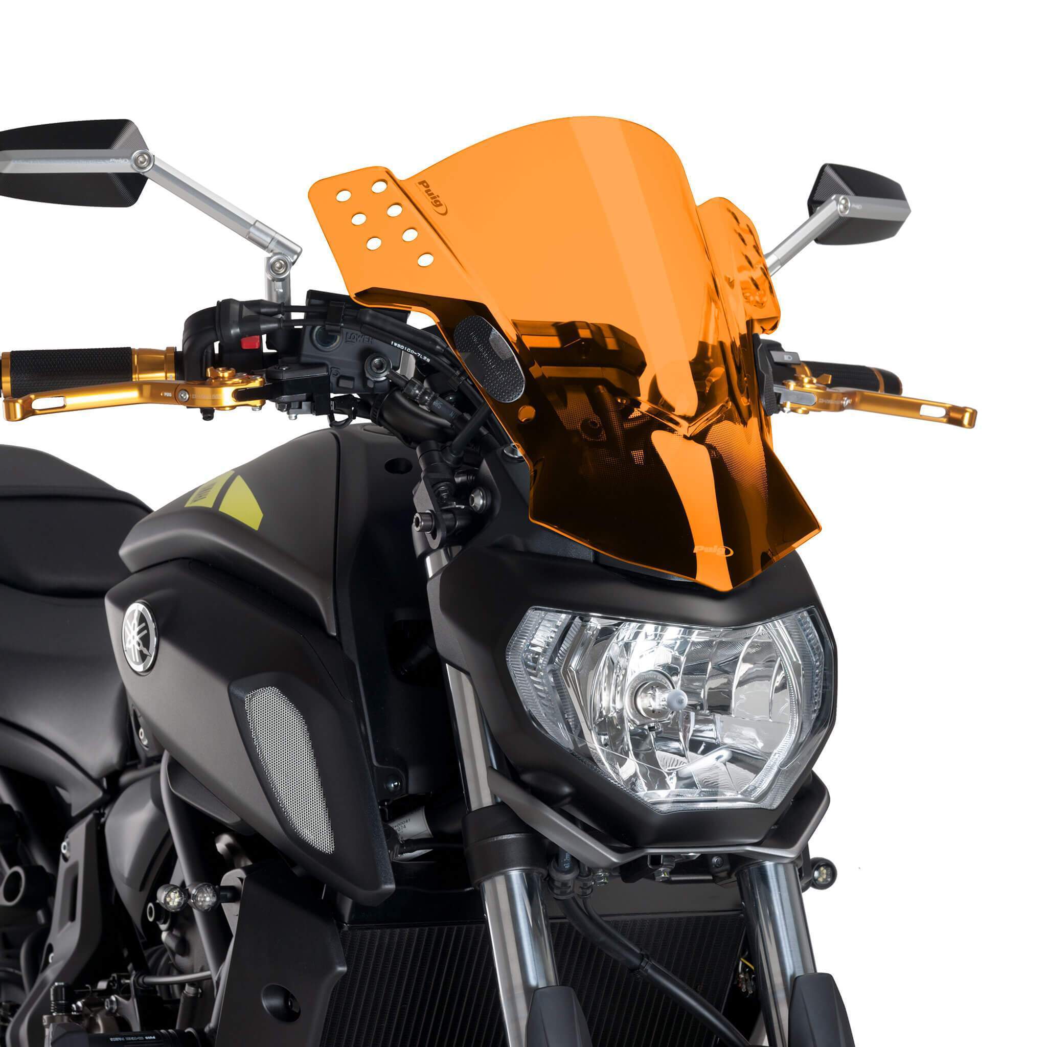 Puig Rafale Screen | Orange | Yamaha MT-03 2006>Current-M5881T-Screens-Pyramid Motorcycle Accessories