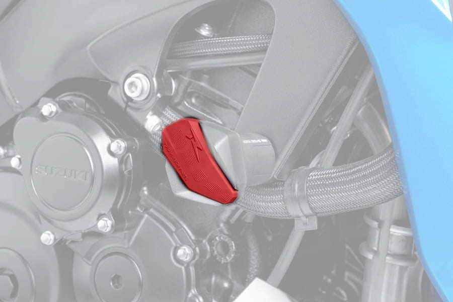 Puig Replacement R12 Frame Sliders (Rubber Caps only) | Red-M6378R-Crash Protection-Pyramid Motorcycle Accessories
