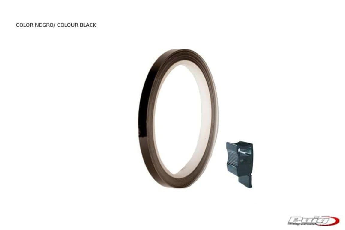 Puig Rim Tape with Applicator | Black-M4542N-Rim Tape-Pyramid Motorcycle Accessories