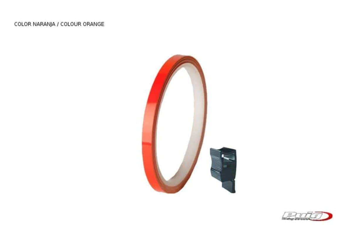 Puig Rim Tape with Applicator | Reflective Orange-M4542X-Rim Tape-Pyramid Motorcycle Accessories