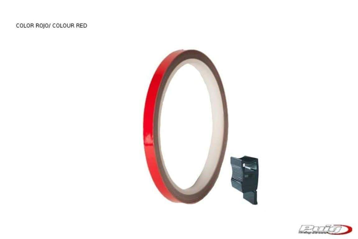 Puig Rim Tape with Applicator | Reflective Red-M4542R-Rim Tape-Pyramid Motorcycle Accessories