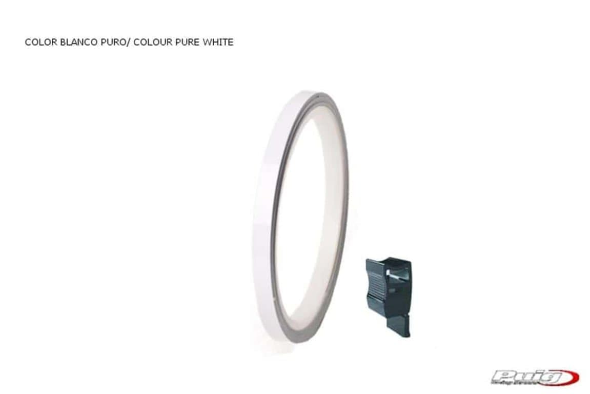 Puig Rim Tape with Applicator | White-M4542M-Rim Tape-Pyramid Motorcycle Accessories