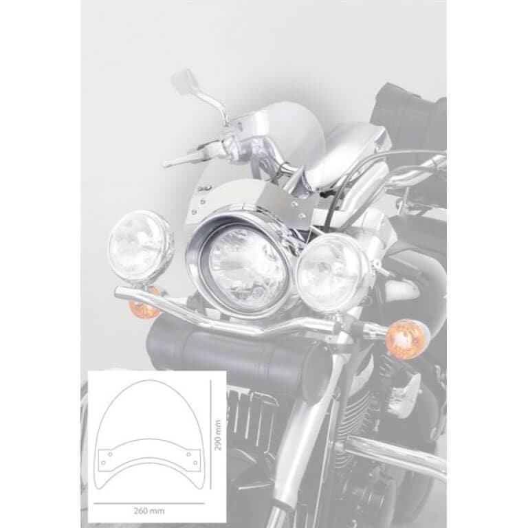 Puig Roadster Screen | Clear | Harley Davidson Sportster 1200 Custom 2004>2010-M0444W-Screens-Pyramid Motorcycle Accessories