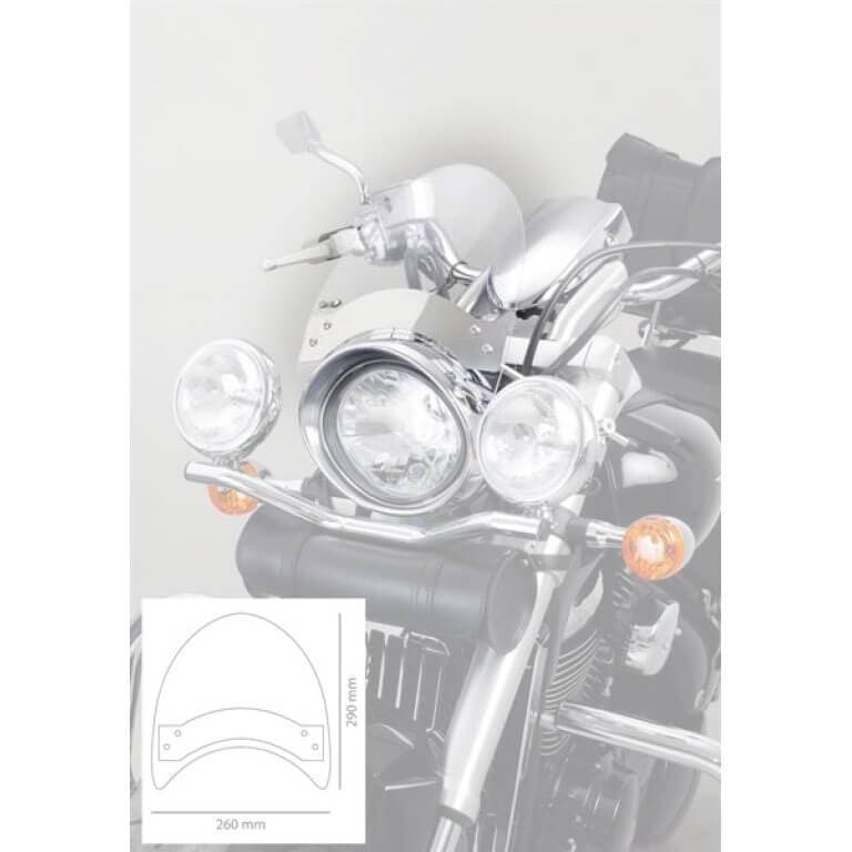 Puig Roadster Screen | Clear | Yamaha V-Max 1985>2002-Screens-Pyramid Motorcycle Accessories