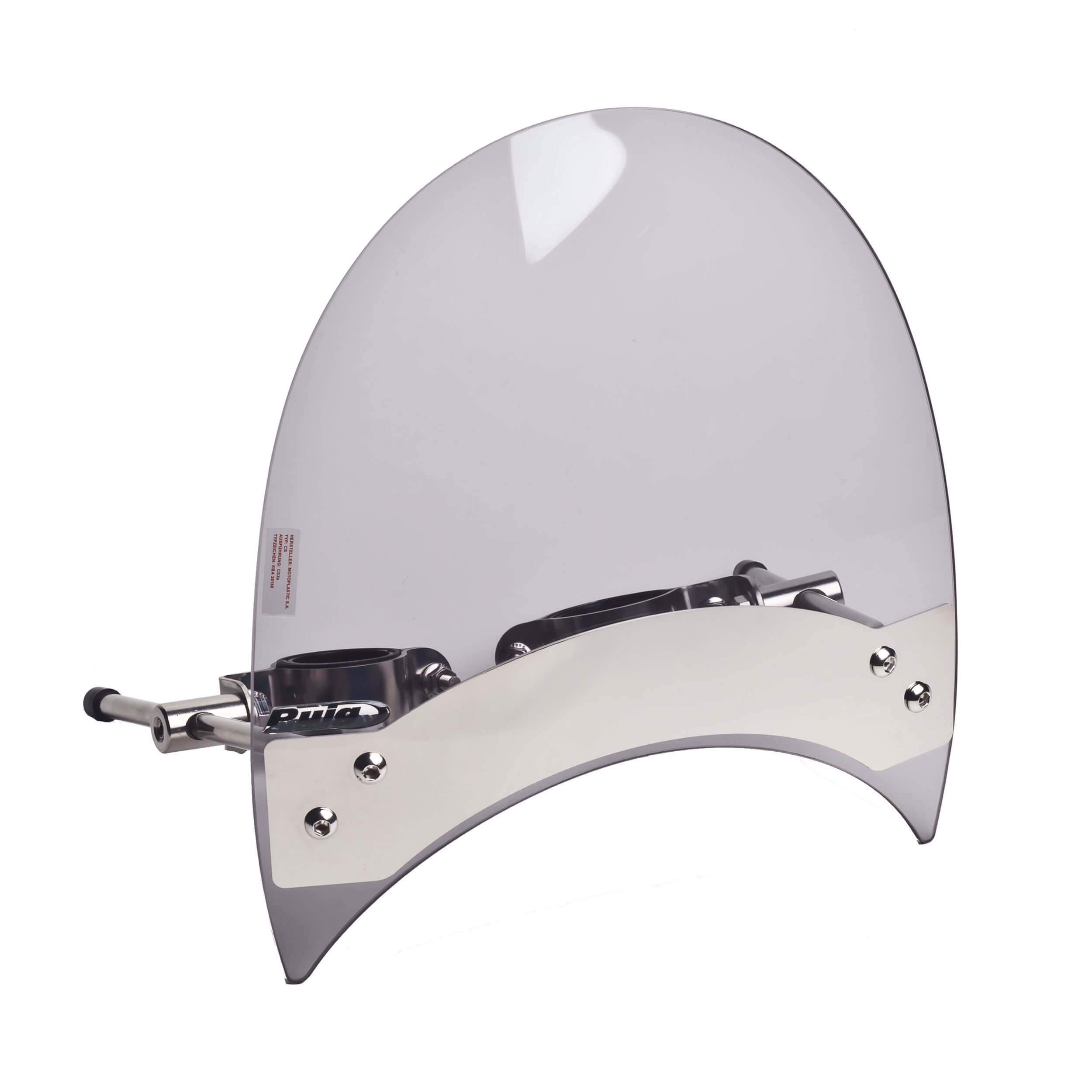Puig Roadster Screen | Light Smoke | Kawasaki EN 500 1996>2003-Screens-Pyramid Motorcycle Accessories