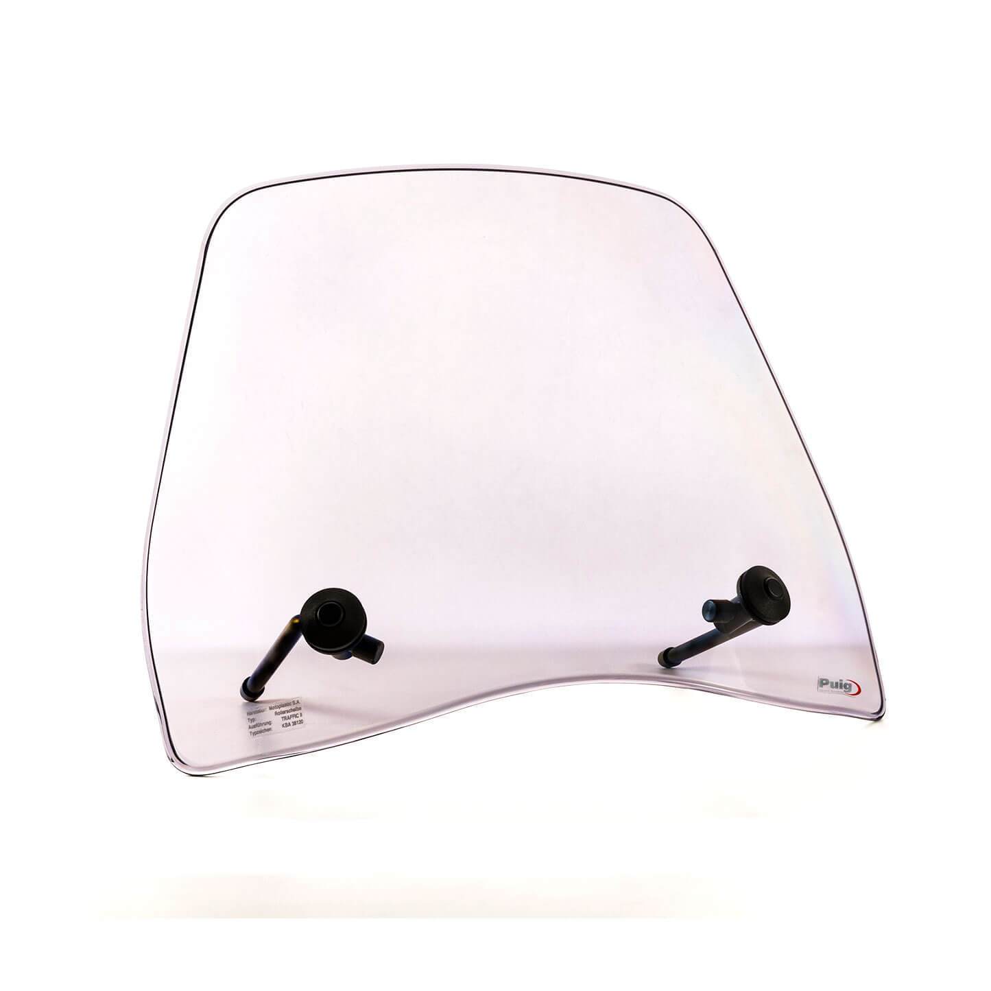 Puig Scooter Trafic Screen | Light Smoke (M8 Thread Kit) (Mirror Mounted)-Screens-Pyramid Motorcycle Accessories
