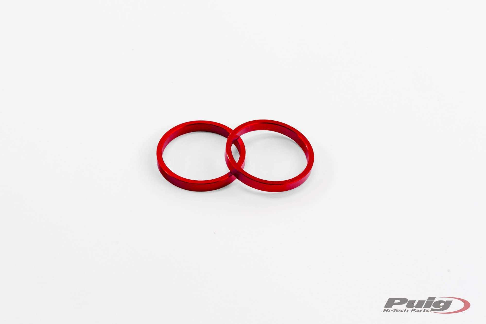Puig Short Bar Ends Replacement Rings | Red-M9170R-Bar Ends-Pyramid Motorcycle Accessories