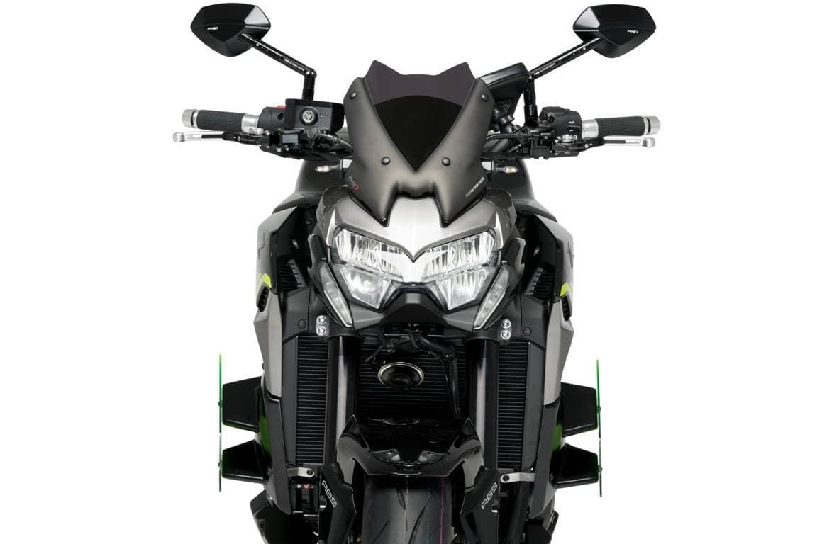 Puig Side Downforce Spoilers | Black | Kawasaki Z 900 2020>Current-M20284N-Side Spoilers-Pyramid Plastics