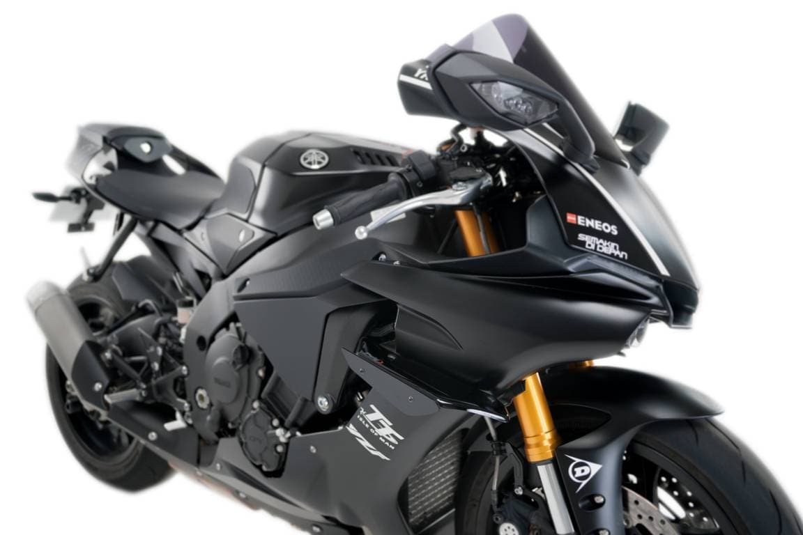 Puig Side Downforce Spoilers | Black | Yamaha YZF-R1 2015>Current-M9766N-Side Spoilers-Pyramid Motorcycle Accessories