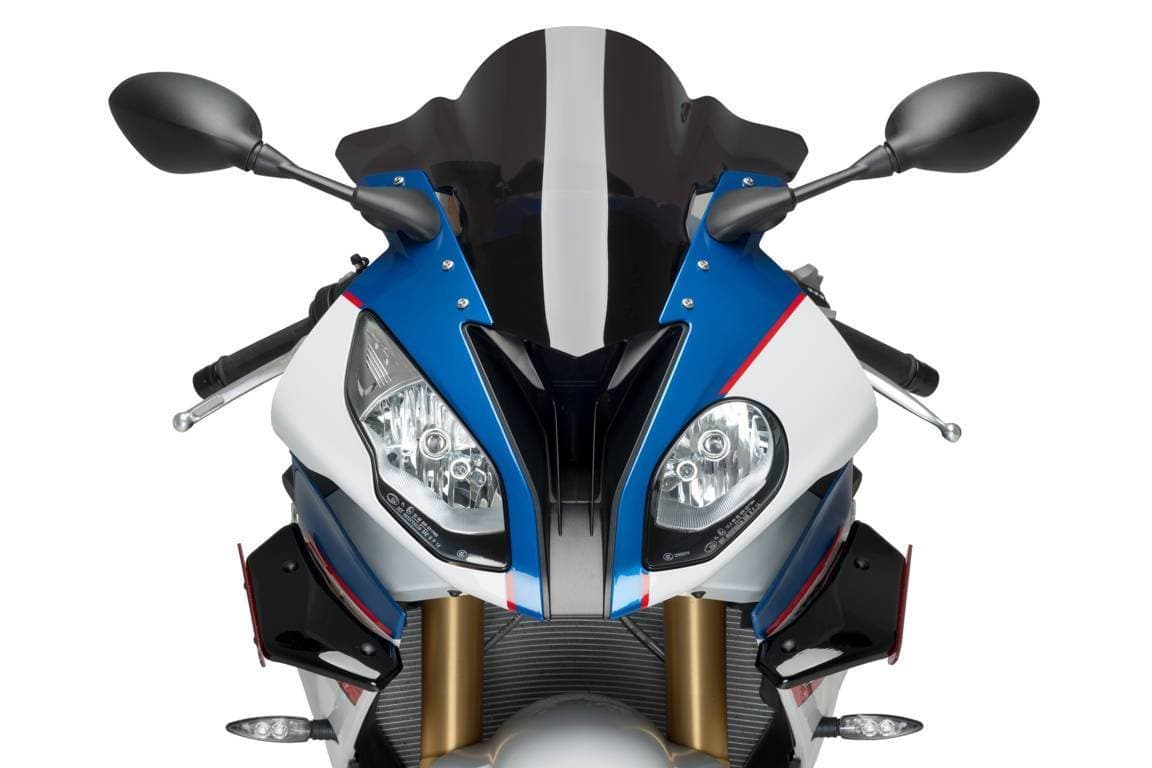 Puig Side Downforce Spoilers | Black/Red | BMW S1000 RR 2015>2018-M9767R-Side Spoilers-Pyramid Motorcycle Accessories