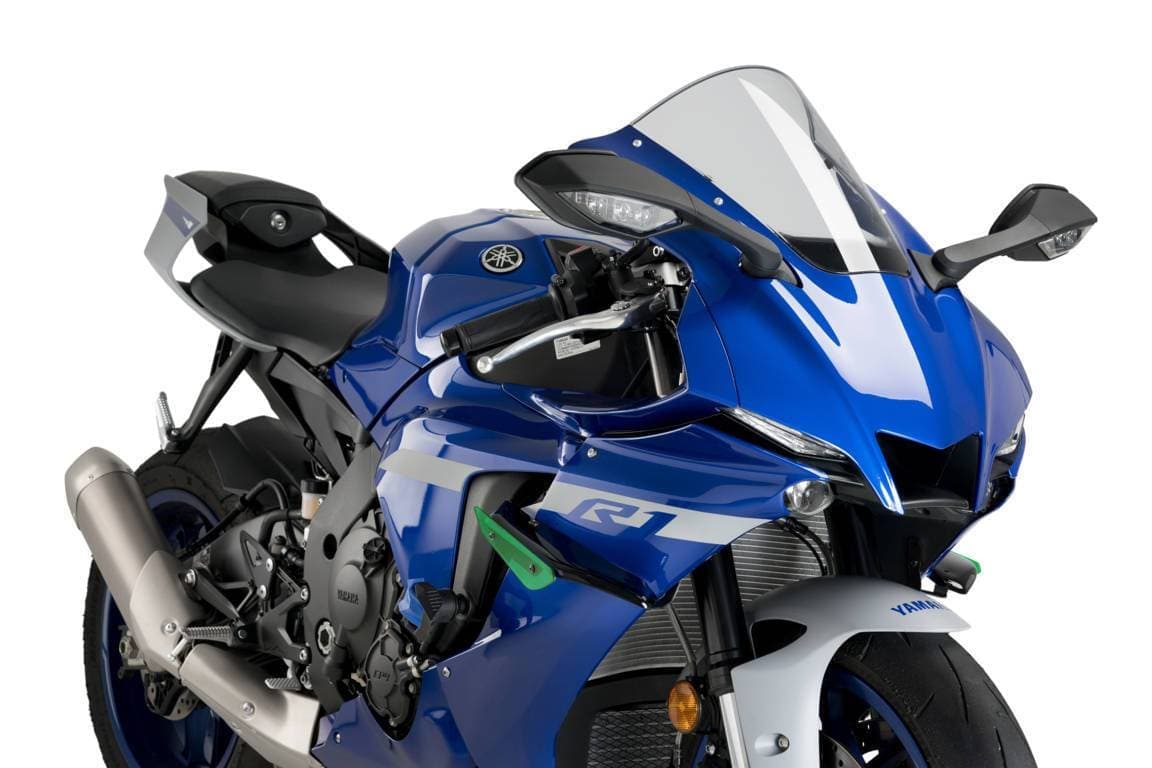 Puig Side Downforce Spoilers | Green | Yamaha YZF-R1/M 2020>Current-M20297V-Side Spoilers-Pyramid Motorcycle Accessories