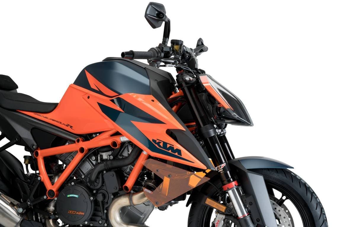 Puig Side Downforce Spoilers | Orange | KTM 1290 Superduke R 2020>Current-M20462T-Side Spoilers-Pyramid Motorcycle Accessories
