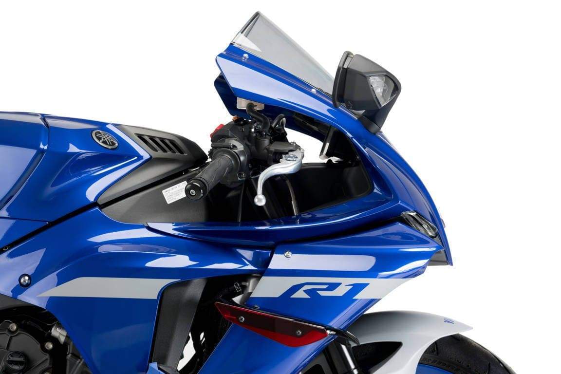 Puig Side Downforce Spoilers | Red | Yamaha YZF-R1/M 2020>Current-M20297R-Side Spoilers-Pyramid Motorcycle Accessories
