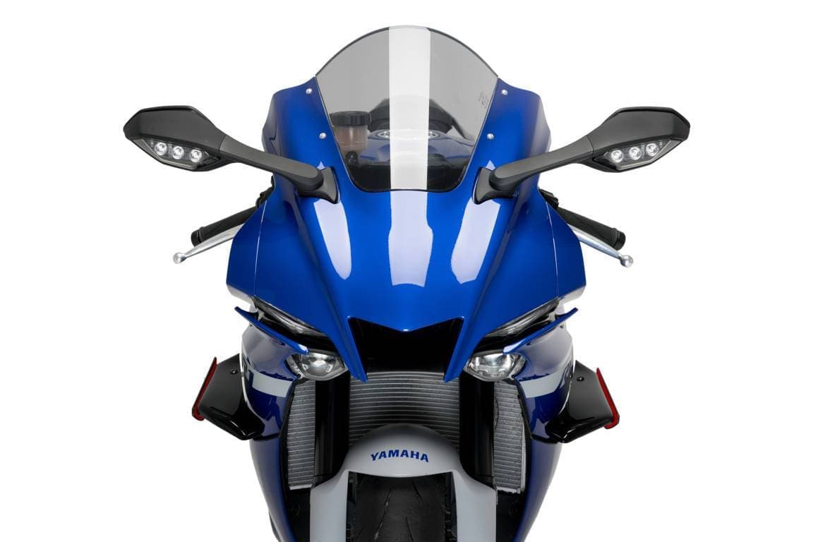 Puig Side Downforce Spoilers | Red | Yamaha YZF-R1/M 2020>Current-M20297R-Side Spoilers-Pyramid Motorcycle Accessories