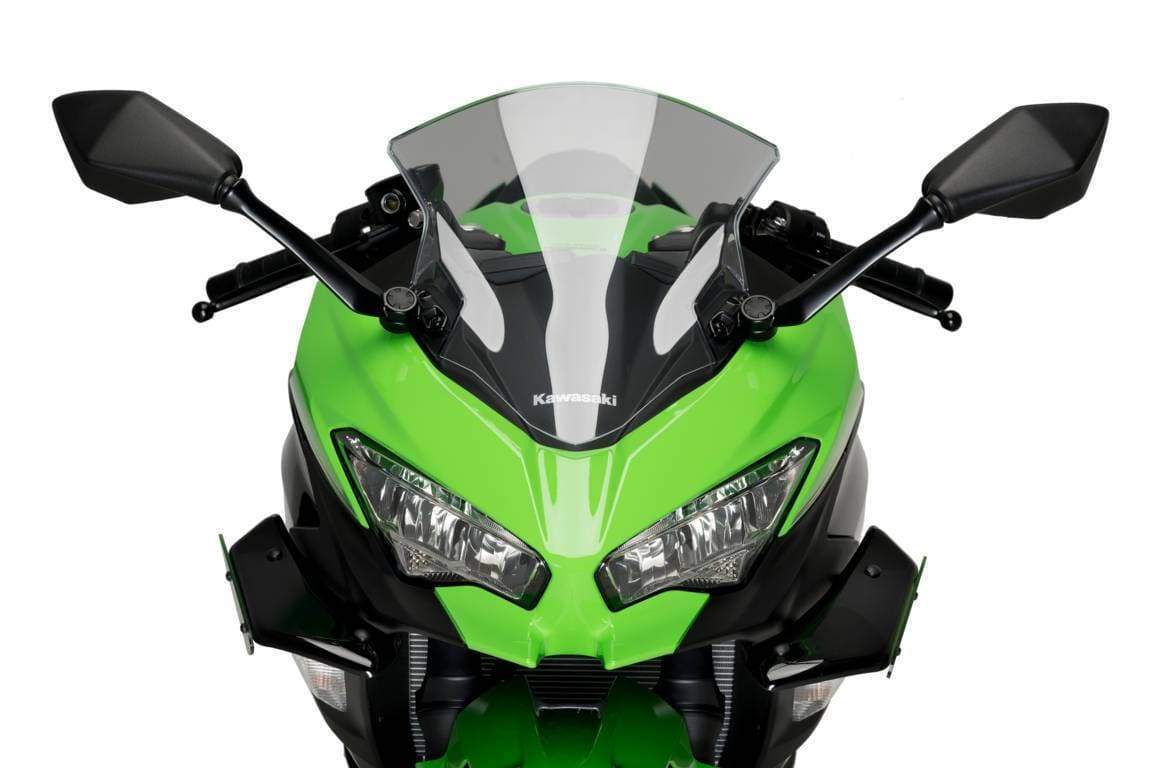 Puig Side Downforce Wings | Black | Kawasaki Ninja 400 2018