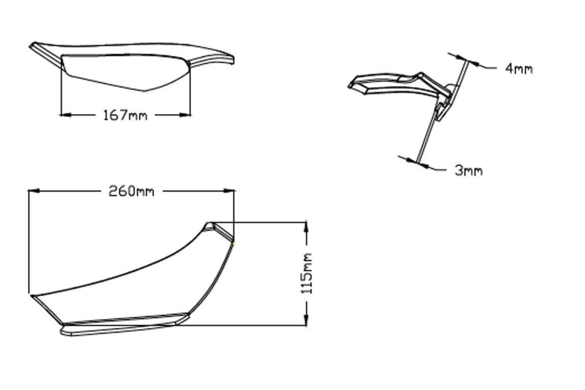 Puig Side Downforce Wings | Black | Yamaha YZF-R1/M 2020>Current -  Shop name