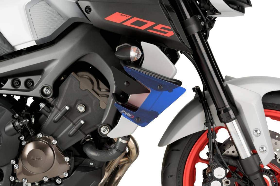 Puig Side Downforce Wings | Black/Blue | Yamaha MT-09 SP 2018>2020 -  Shop name