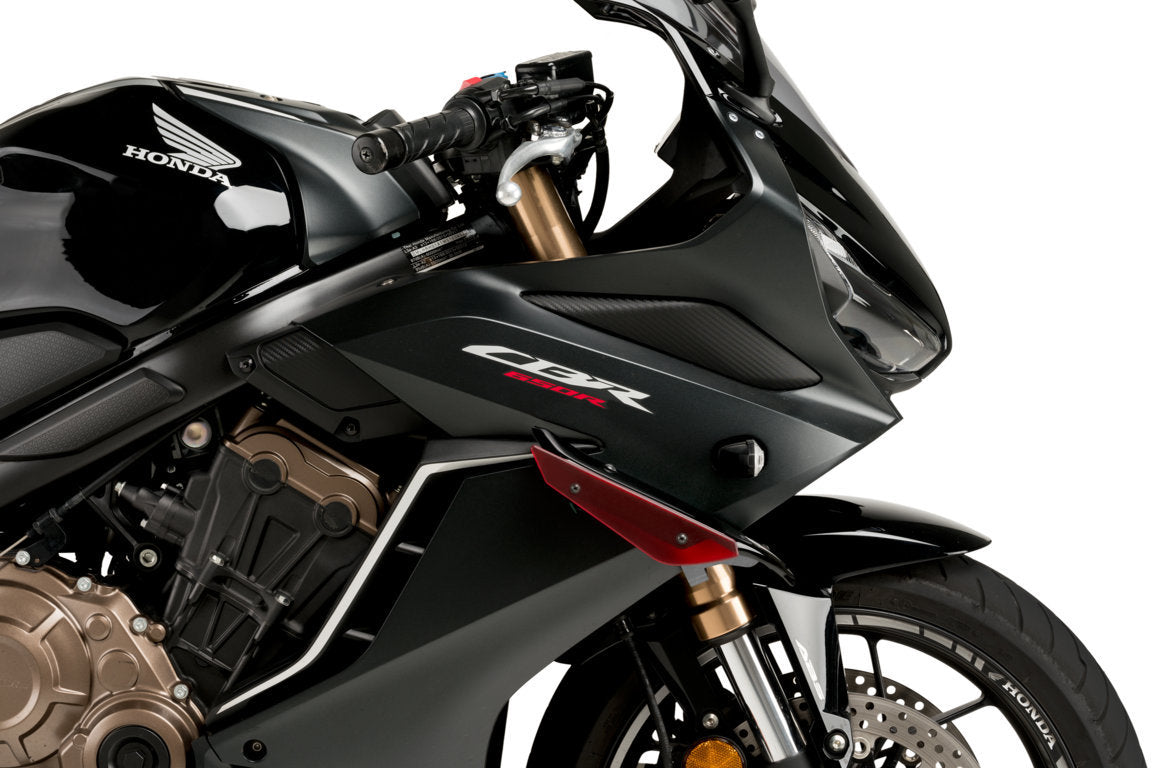 Puig Side Downforce Wings | Black/Red | Honda CBR 650 R 2021>Current -  Shop name