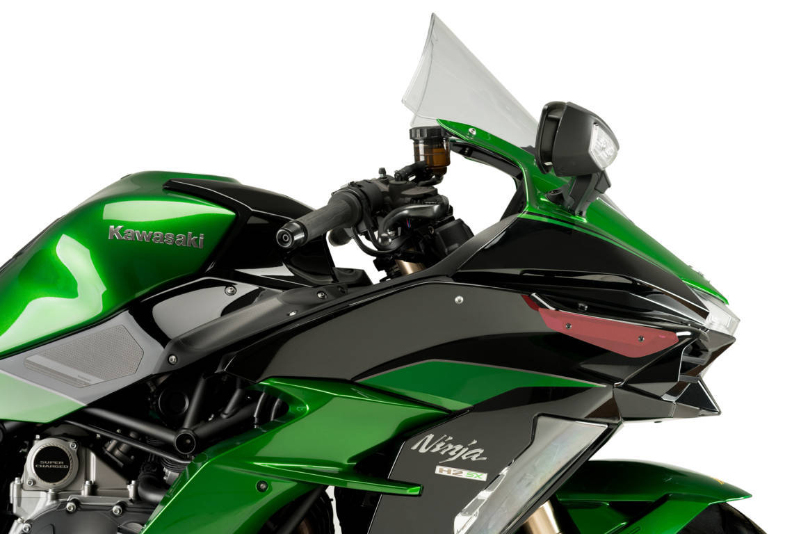 Puig Side Downforce Wings | Black/Red | Kawasaki Ninja H2 SX 2018>2019 -  Shop name