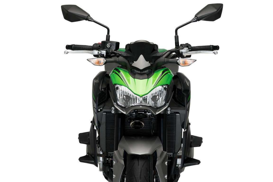 Puig Side Downforce Wings | Green | Kawasaki Z 900 2017>2019 -   Pyramid Motorcycle Accessories