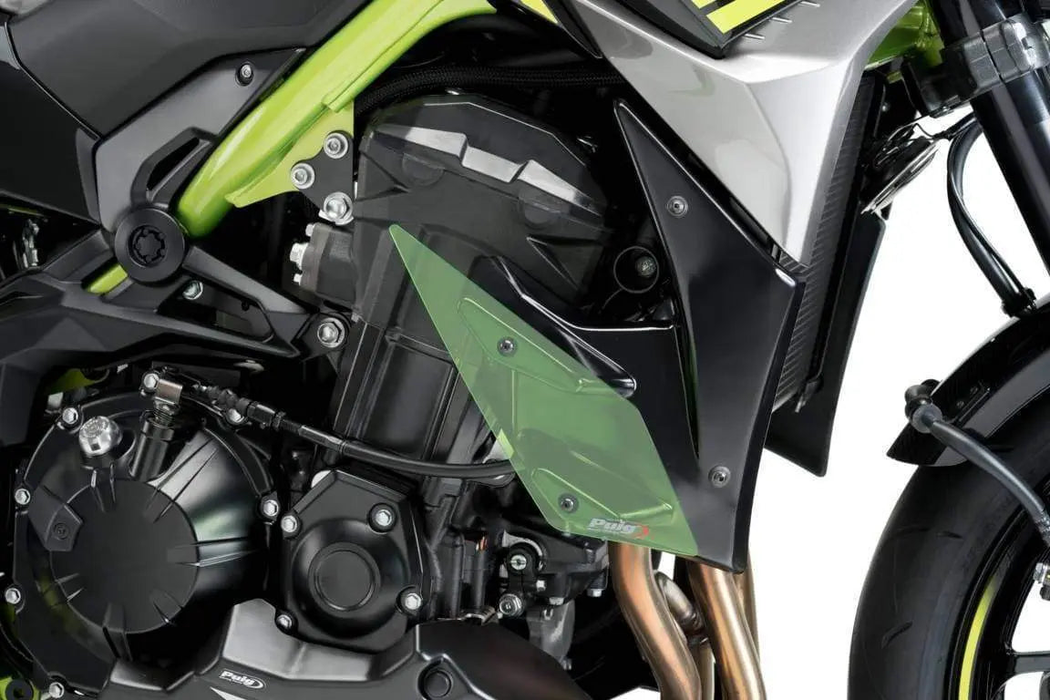 Puig Side Downforce Wings | Green | Kawasaki Z 900 2020>Current -  Shop name