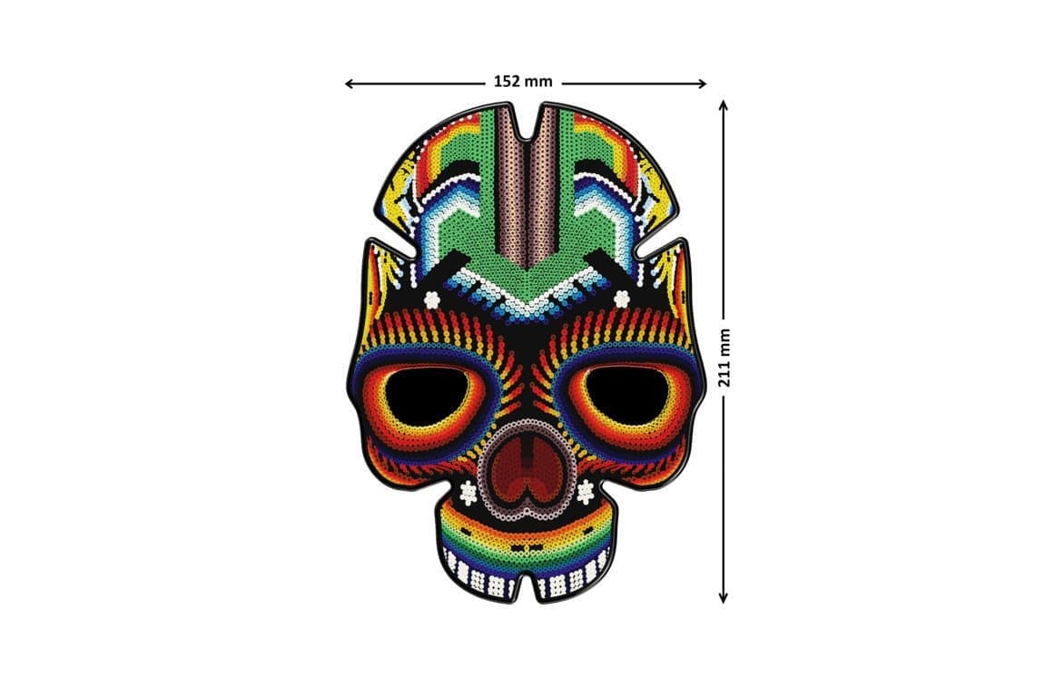 Puig Skull I Tank Pad | Red-Tank Protection-Pyramid Motorcycle Accessories