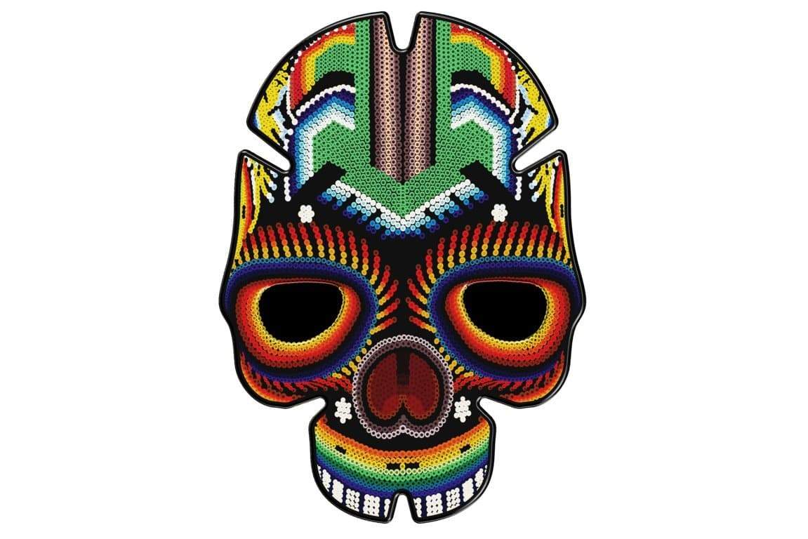 Puig Skull I Tank Pad | Red-Tank Protection-Pyramid Motorcycle Accessories