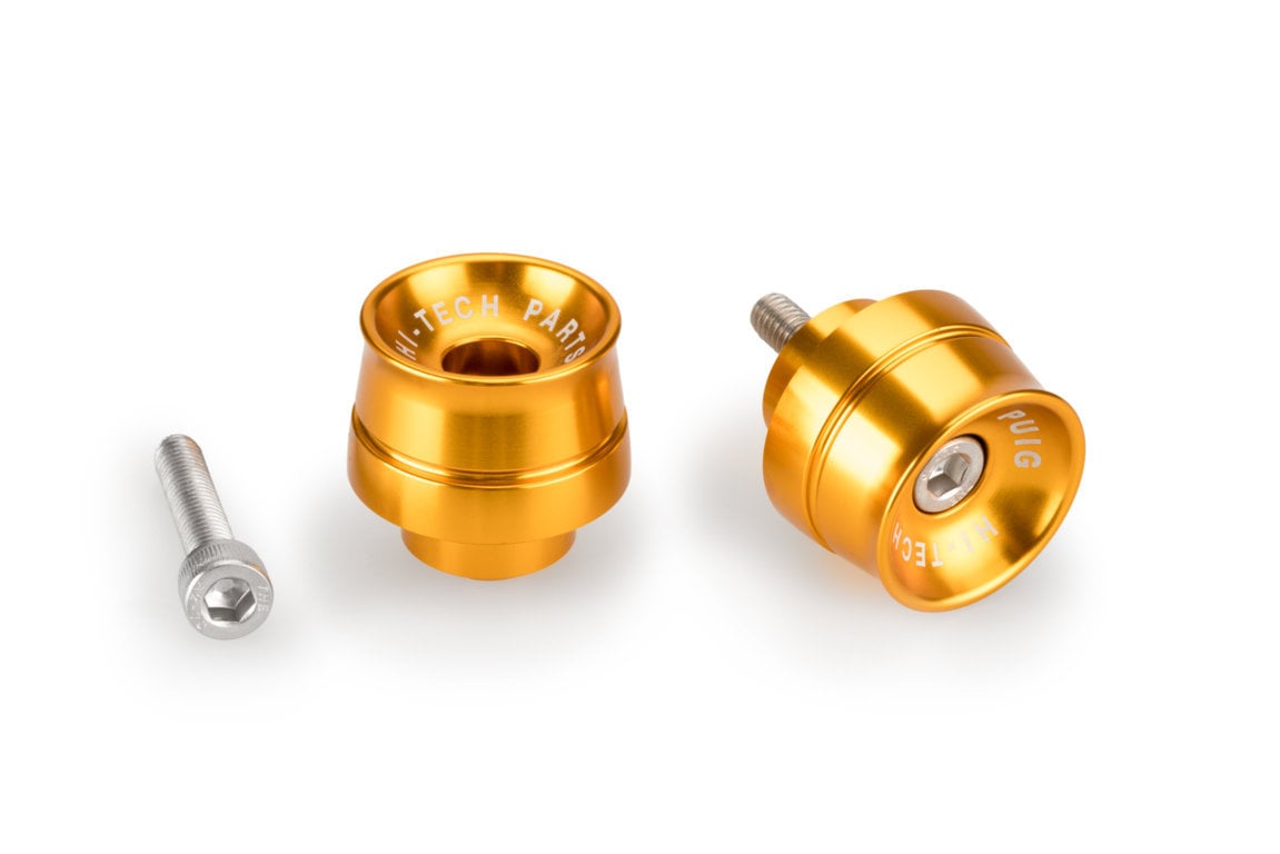 Puig Speed Bar Ends | Gold | Honda CBR 650 F 2014>2019-Bar Ends-Pyramid Motorcycle Accessories