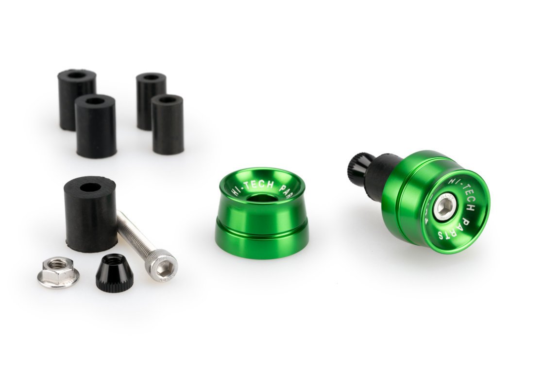 Puig Speed Bar Ends | Green | Indian FTR 1200/S 2019>Current-M21016V-Bar Ends-Pyramid Motorcycle Accessories
