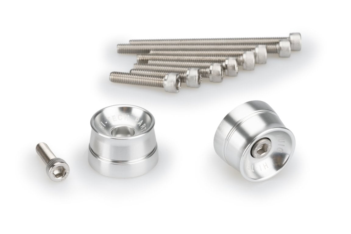 Puig Speed Bar Ends | Silver | Suzuki GSF 1250 S Bandit 2007>2013-Bar Ends-Pyramid Motorcycle Accessories