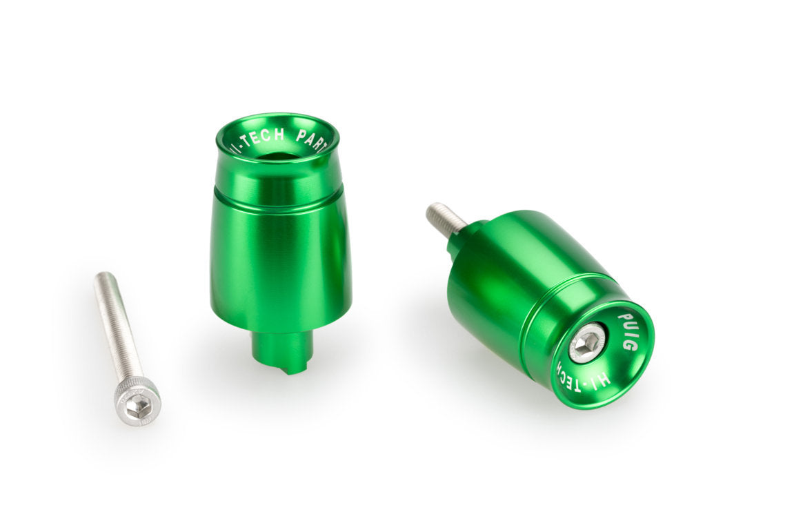 Puig Sport Bar Ends | Green | Kawasaki Z 650 2020>Current -  Shop name