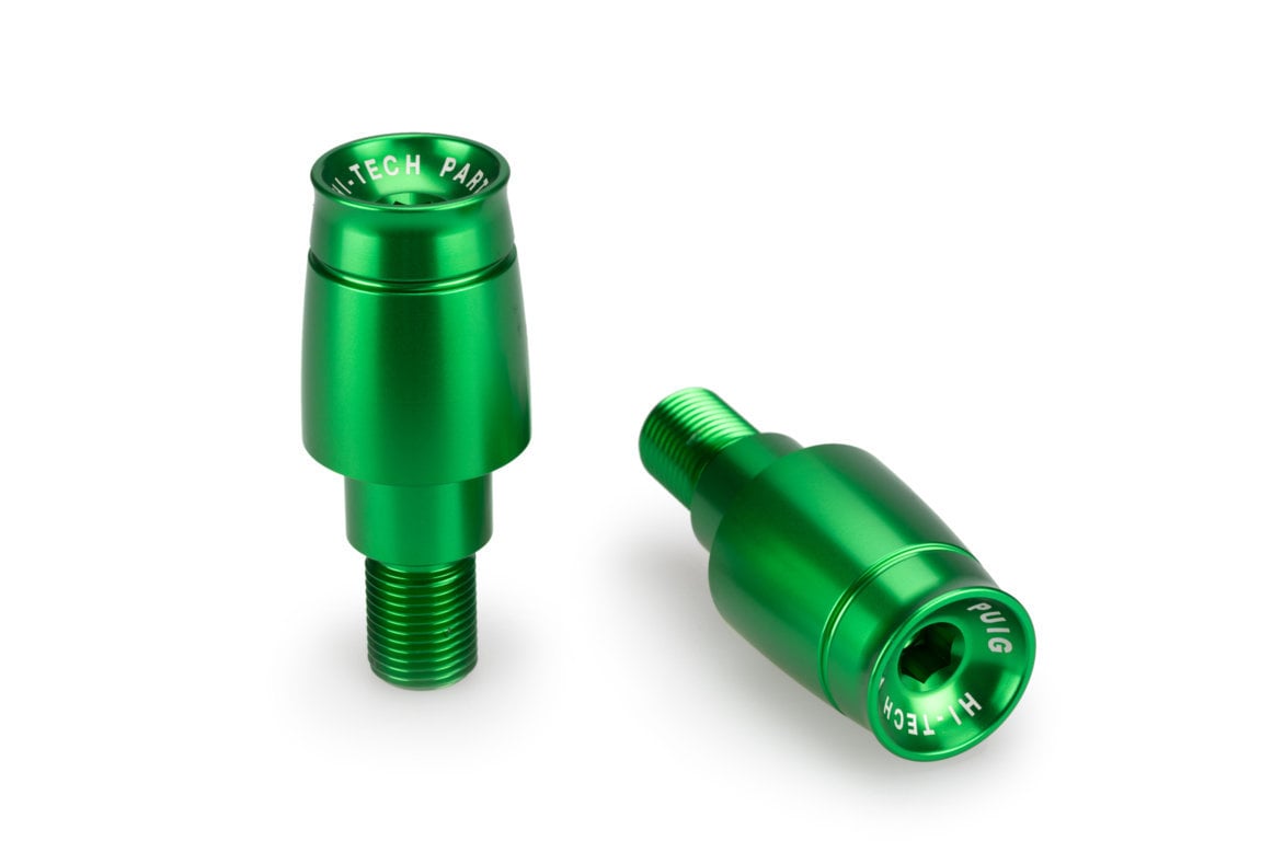 Puig Sport Bar Ends | Green | Yamaha YZF-125 R 2008>2013-Bar Ends-Pyramid Motorcycle Accessories