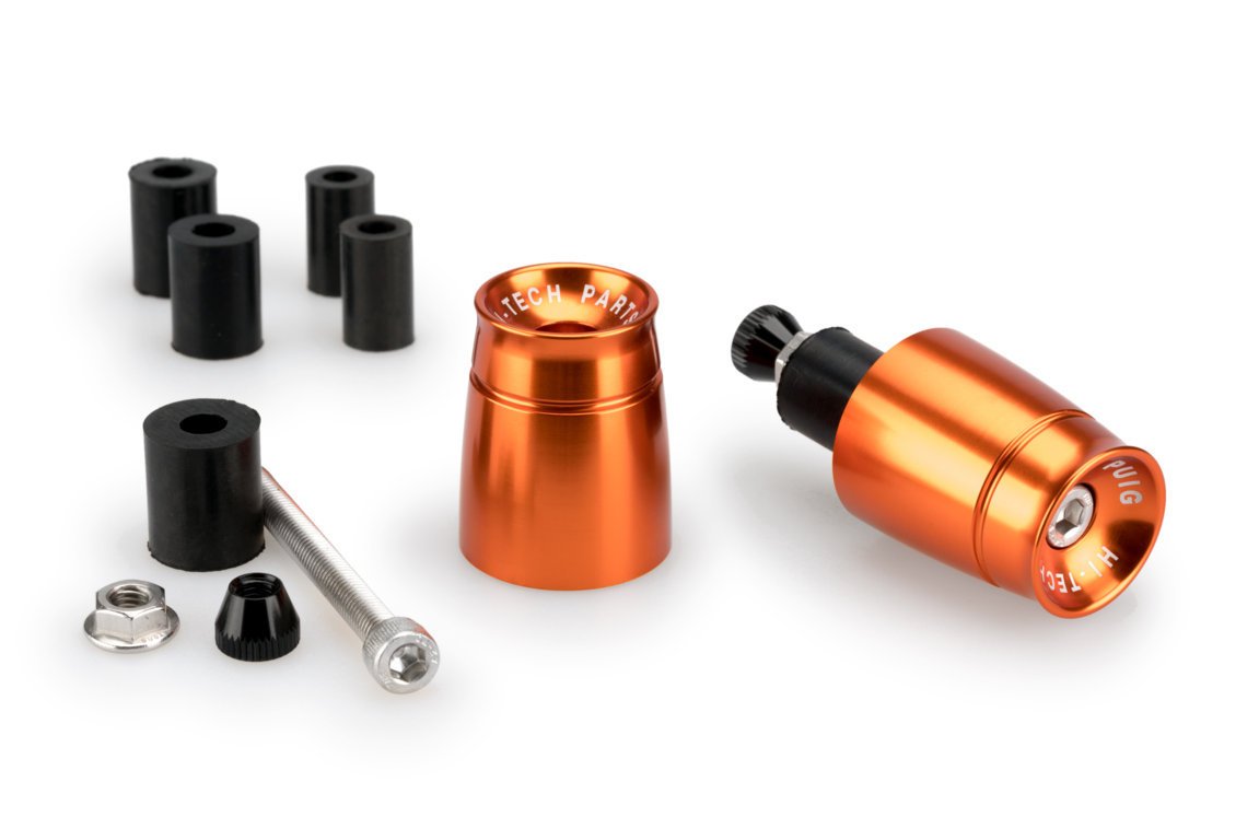 Puig Sport Bar Ends | Orange | MV Agusta Brutale 1000 RR 2020>Current-Bar Ends-Pyramid Motorcycle Accessories