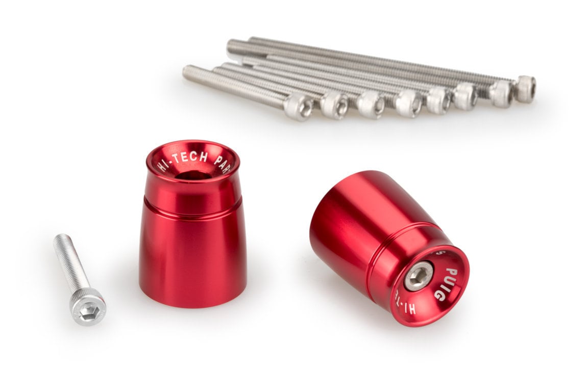 Puig Sport Bar Ends | Red | Suzuki Burgman 400 2017>Current -  Shop name