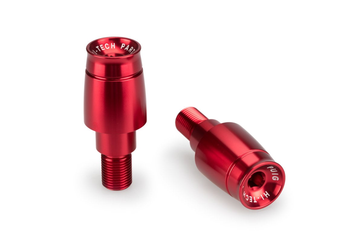 Puig Sport Bar Ends | Red | Yamaha MT-125 2020>Current-Bar Ends-Pyramid Motorcycle Accessories