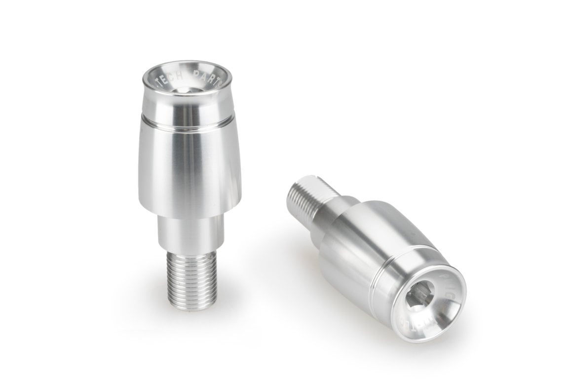 Puig Sport Bar Ends | Silver | Yamaha XJR 1200 1994>1998-Bar Ends-Pyramid Motorcycle Accessories