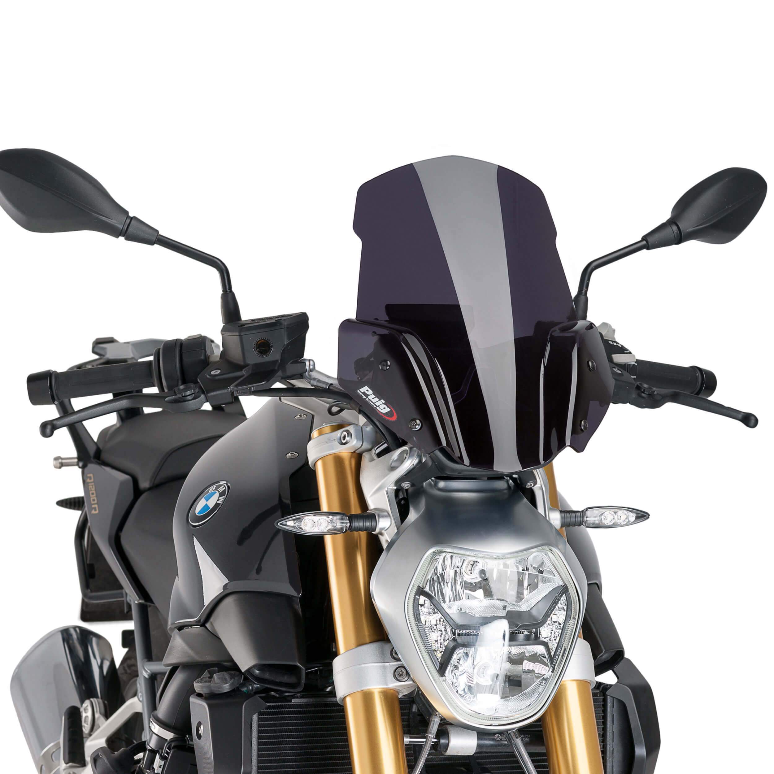 Puig Sport Screen (2) | Dark Smoke | BMW R1200 R 2015>2018-M7651F-Screens-Pyramid Motorcycle Accessories