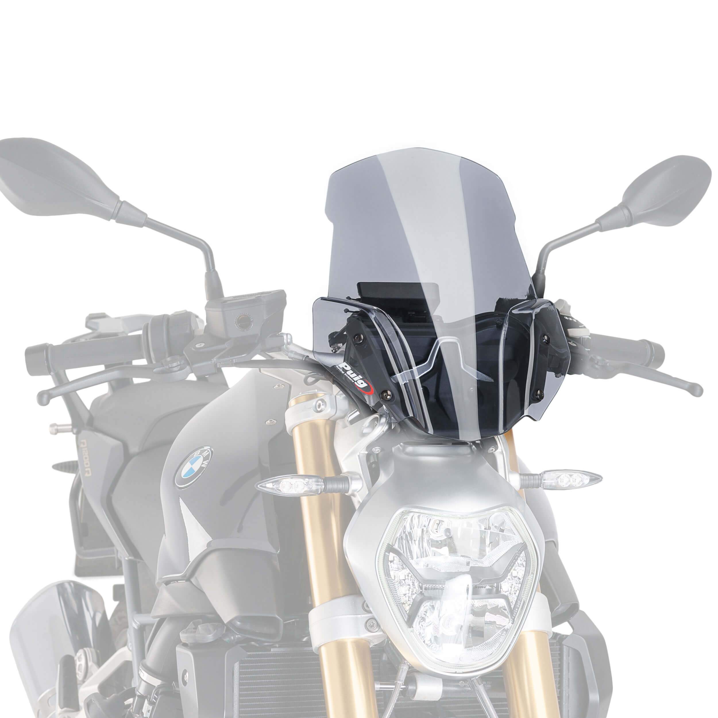 Puig Sport Screen (2) | Light Smoke | BMW R1200 R 2015>2018-M7651H-Screens-Pyramid Motorcycle Accessories